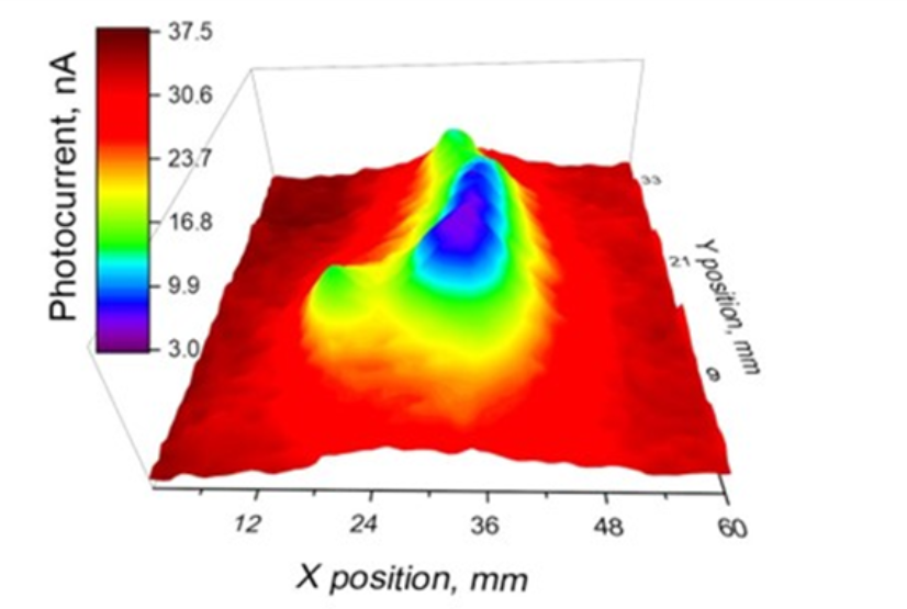 Photoelectrochemical image of a single cell 