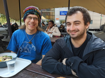 Dante Luber (right) with Alex Fink